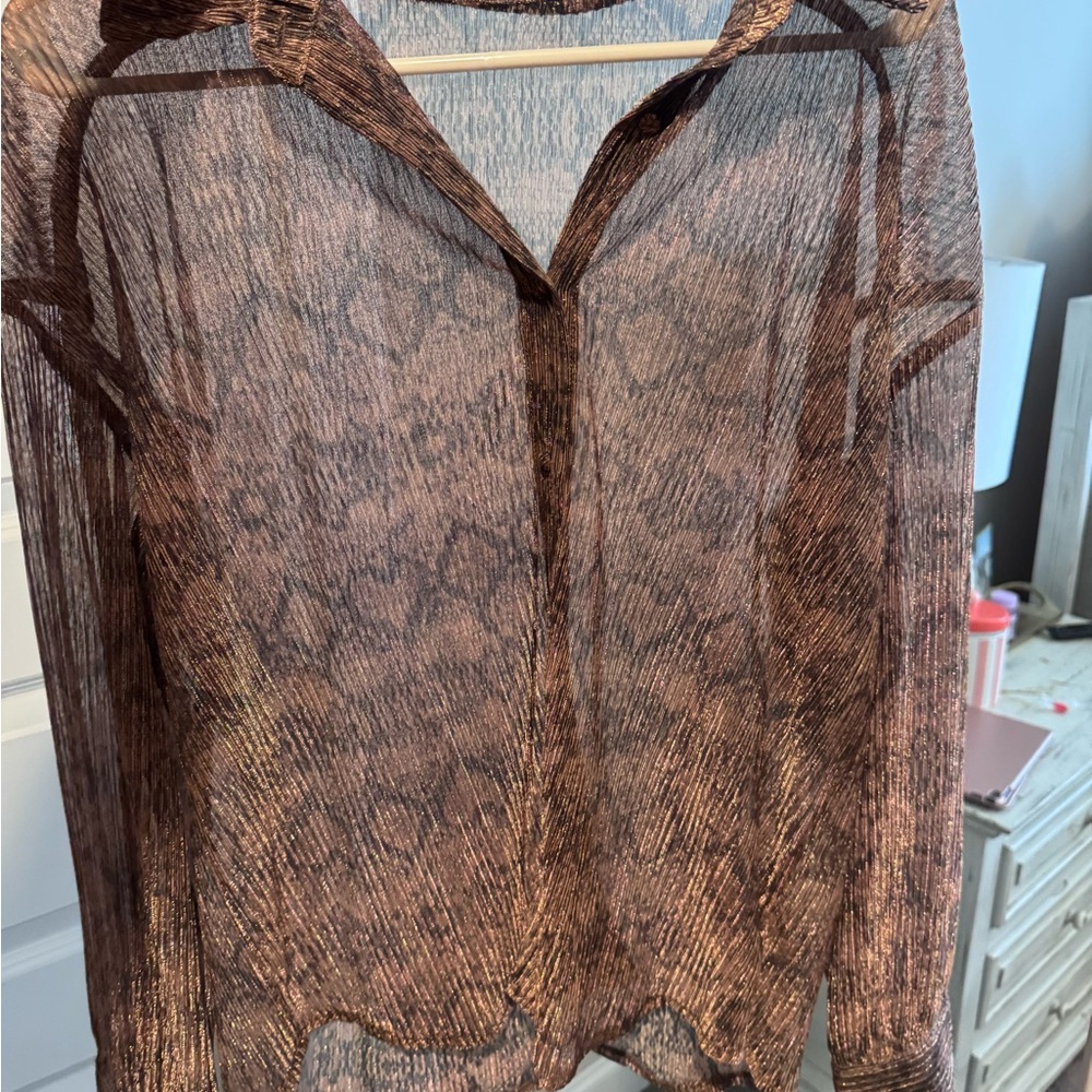Sheer Brown Leopard Print set TCEC
